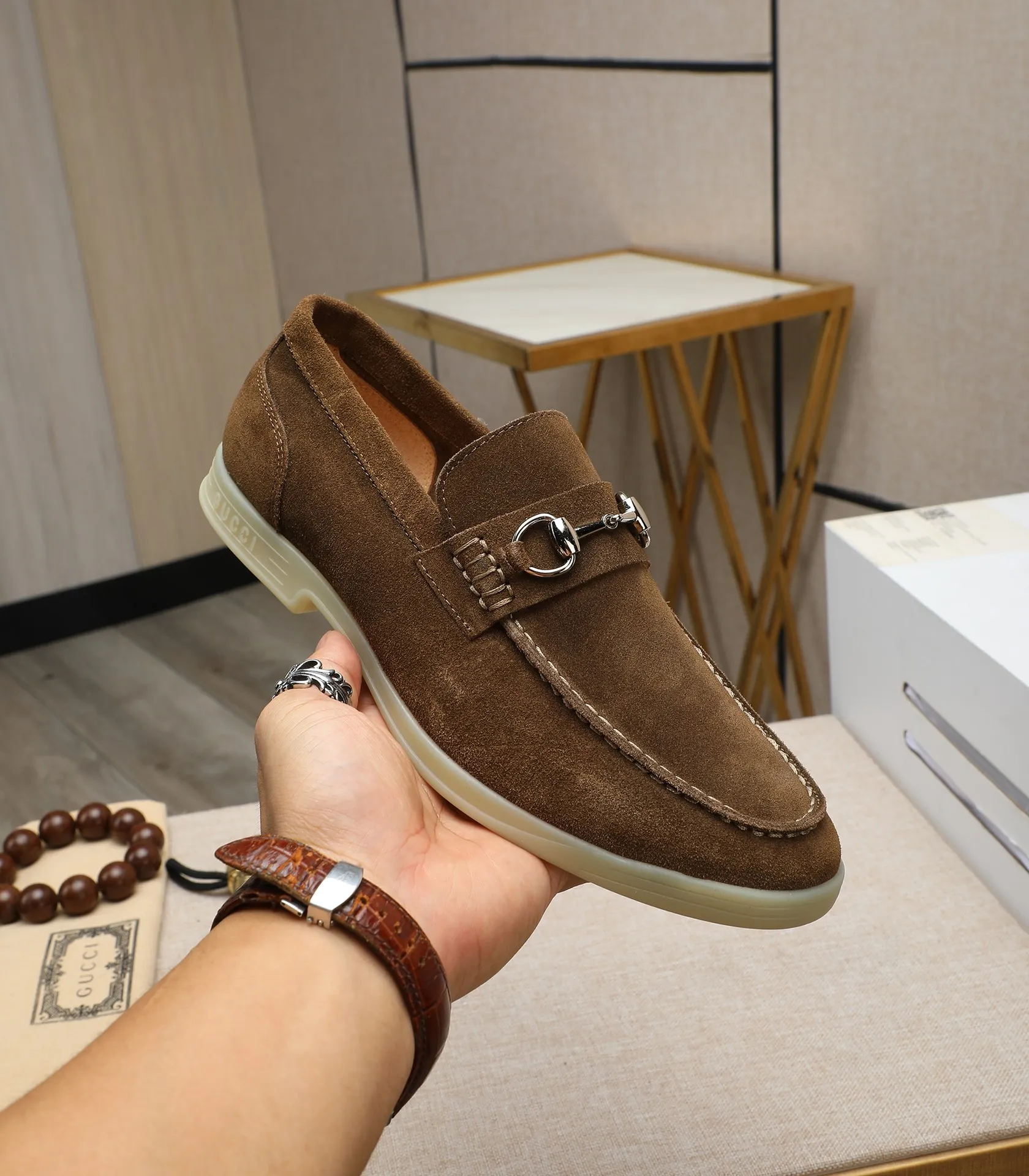 Men's shoes 💰520 📛📛Original (water-dyed cow lining) GUCCI official website formal shoes🌀 Italian 🇮🇹Imported cowhide➕Top imported water-dyed cowhide lining💋Finely handmade Original bottom, the real thing looks better when photographed in person Standard size 38-44